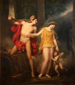 Anchise   and  Venus. by Jean-Baptiste Paulin Guerin