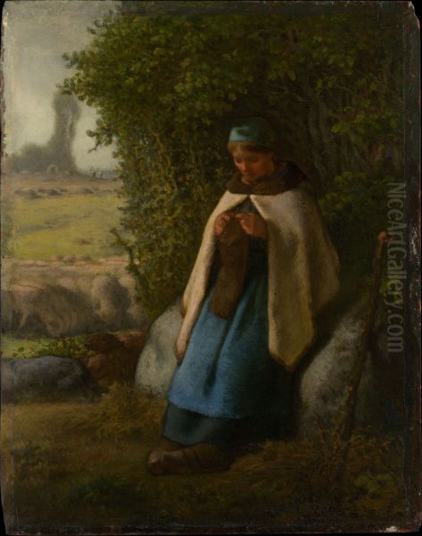 Shepherdess Seated on a Rock - view 1