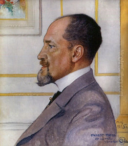 Portratt av Ernest Thiel Portratt av Ernest Thiel
