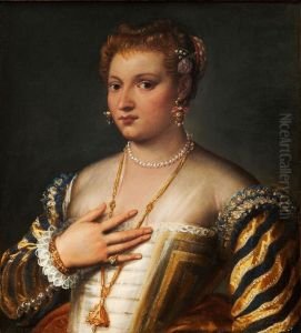 Portrait of a Young Venetian Woman by Francesco Montemezzano