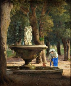 Scene fra Villa Borgheses Have i Rom Scene fra Villa Borgheses Have i Rom