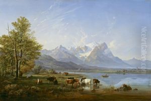 Das Garmischer Tal by Heinrich Burkel