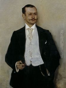 Portrat des Malers Karl Strathmann by Lovis (Franz Heinrich Louis) Corinth
