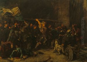 Die Ersturmung des Roten Turmes in der Sendlinger Bauernschlacht 1705 by Franz Defregger