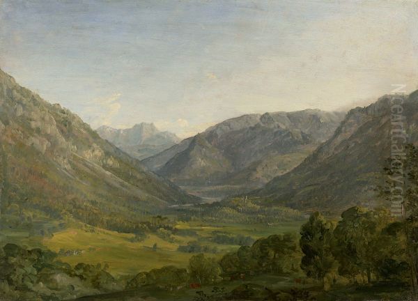 Gebirgstal (Gegend bei Ruhpolding) - view 1