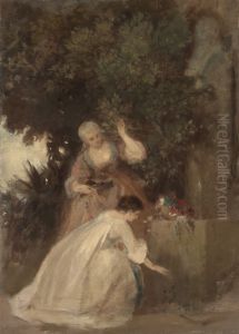 In the Park by Ludwig Von Hagn