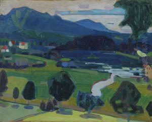 Murnau - View over the Staffelsee by Wassily Kandinsky