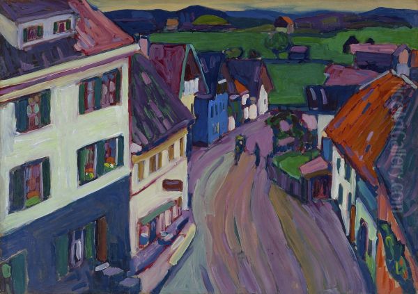 Murnau - Blick aus dem Fenster des Griesbrau - view 1