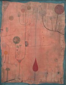 Fruchte auf Rot by Paul Klee