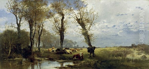 Landschaft mit Viehherde - view 1