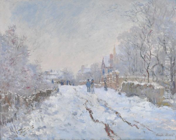 Rue sous la neige, Argenteuil - view 1