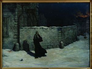 Soeur de la Charite sauvant un enfant. Episode du siege de Paris by Gustave Dore