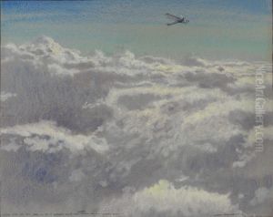 FLYING OVER THE SKY SEAS by Frank Johnston