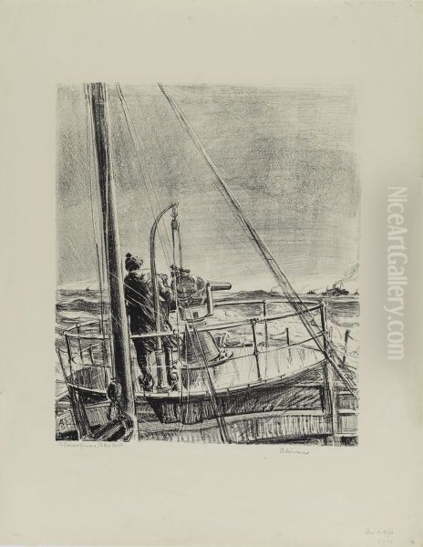A Forward Gun on a Patrol Boat - view 1