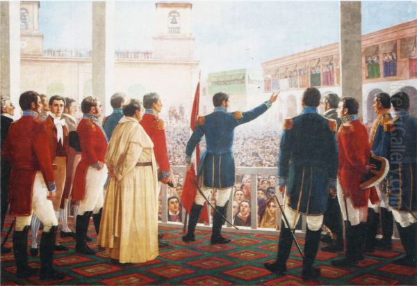 Proclamacion de la Independencia del Peru - view 1