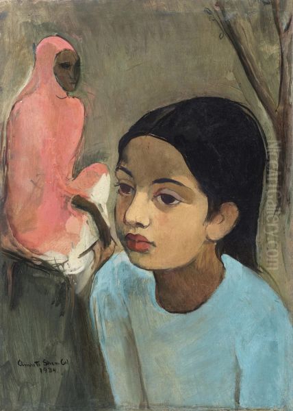 The Little Girl in Blue - view 1