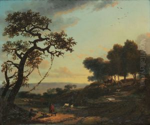 Paisagem com pastores by Nicolas-Antoine Taunay