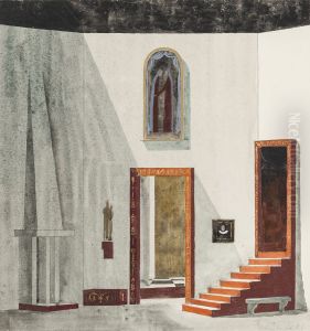 Dekorationsskiss av Isaac Grunewald - Fiesco by Isaac Grunewald