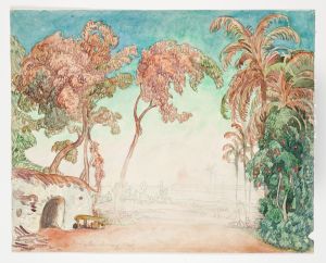 Scenografiskiss av Thorolf Jansson by Thorolf Jansson