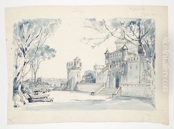 Scenografiskiss av Thorolf Jansson - view 1