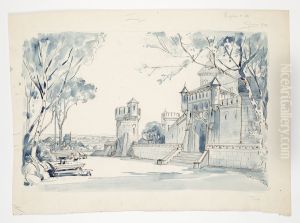Scenografiskiss av Thorolf Jansson by Thorolf Jansson