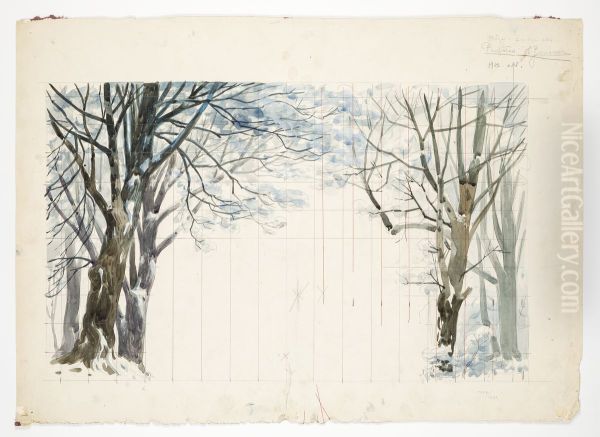 Scenografiskiss av Thorolf Jansson - view 1
