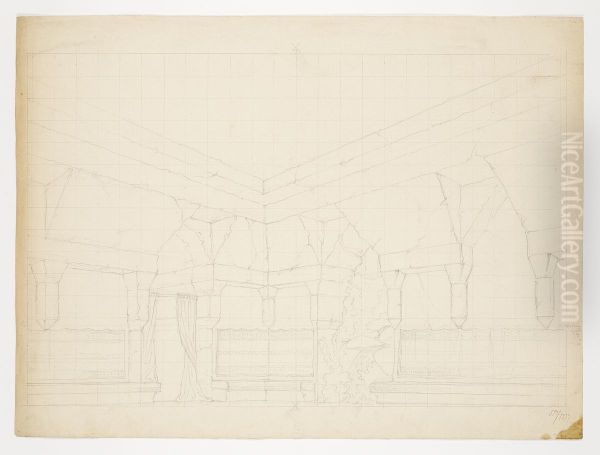 Scenografiskiss av Christian Jansson och Fredrik Wilhelm Scholander - view 1