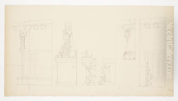 Scenografiskiss av Christian Jansson och Fredrik Wilhelm Scholander - view 1