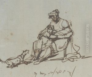 Safe In Mother's Arms by George Chinnery