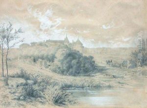 Paysage Au Chateau. by Antoine Chintreuil