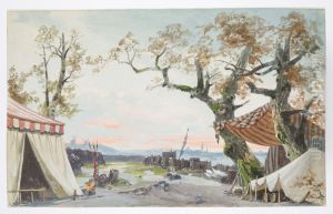 Dekorationsskiss av Carl Grabow