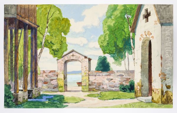 Dekorationsskiss av Carl Grabow - view 1