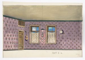 Dekorationsskiss av Carl Grabow