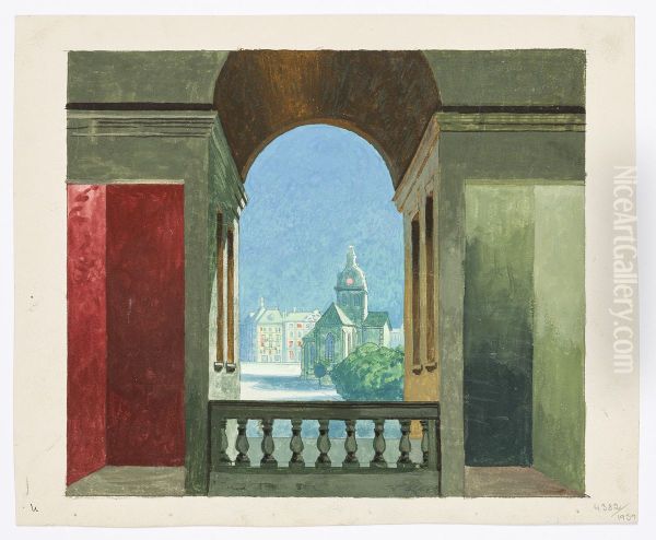 Dekorationsskiss av Carl Grabow - view 1