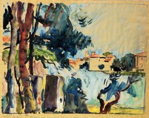 Paesaggio by Enrichetta Chiostri