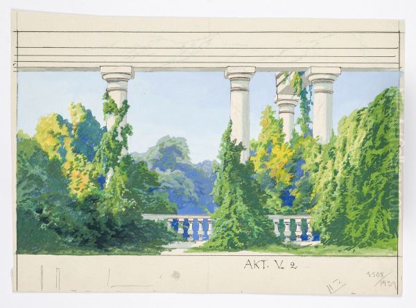 Dekorationsskiss av Carl Grabow - view 1