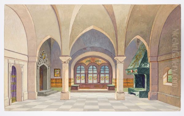Dekorationsskiss av Carl Grabow - view 1