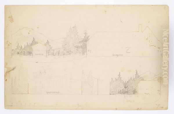 Dekorationsskiss av Carl Grabow - view 1