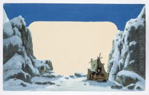 Dekorationsskiss av Carl Grabow