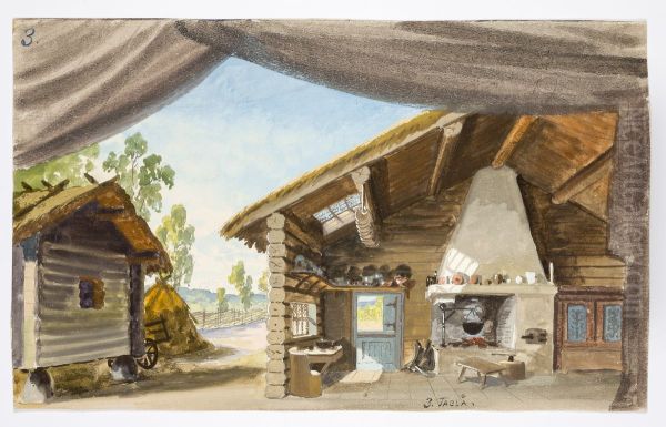 Dekorationsskiss av Carl Grabow - view 1