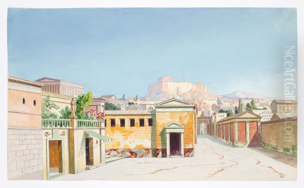 Dekorationsskiss av Carl Grabow - view 1