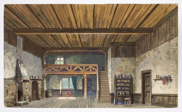 Dekorationsskiss av Carl Grabow - view 1