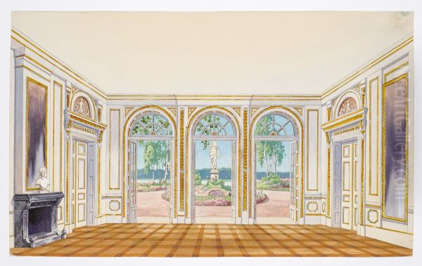 Dekorationsskiss av Carl Grabow - view 1
