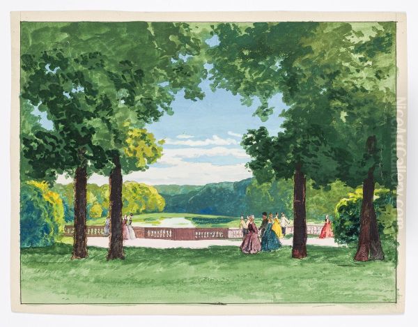 Dekorationsskiss av Carl Grabow - view 1