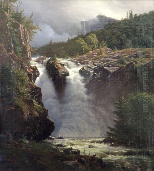 Norwegian waterfall - view 1