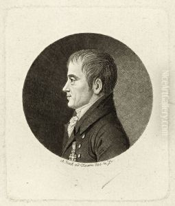 Portrait (physionotrace) of Jacob Aall (1773-1844), ca 1810 by Andreas Flint