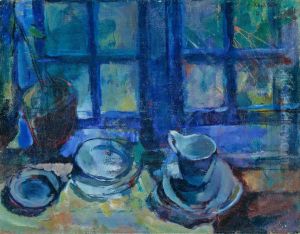 The blue Kitchen by Ludvig Karsten