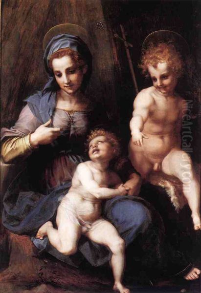 Madonna and Child with Young St John - view 1
