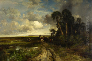 Bringing Home the Cattle - Coast of Florida