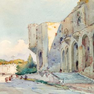 Street Scene From Southern Europe by Pavel Petrovich Chistiakov